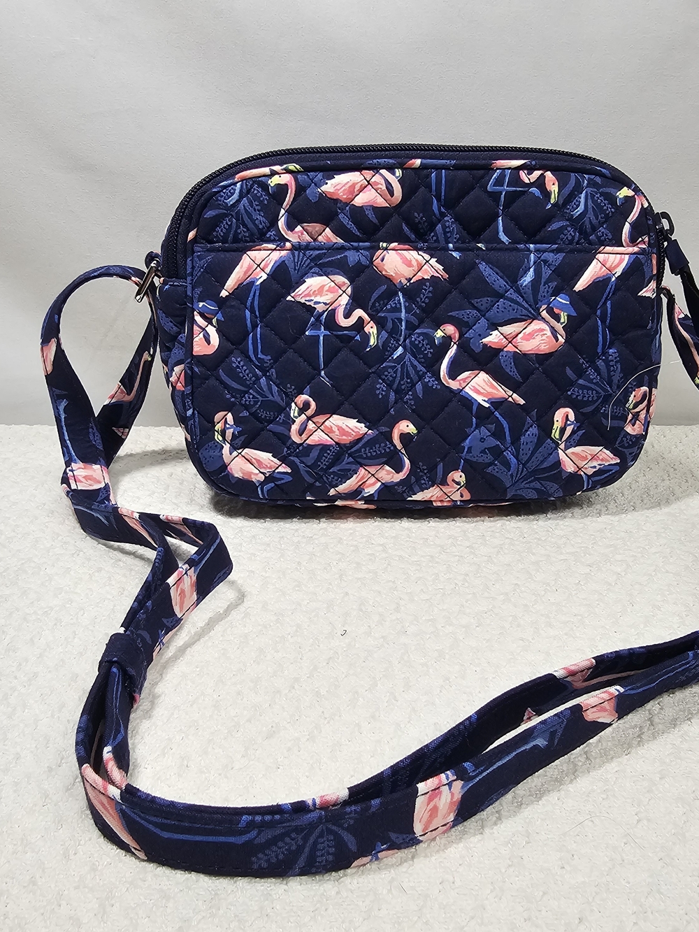 Vera Bradley Evie Crossbody In Pink Flamingo Party - NWT